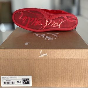 Louis Flat Veau Sz 43.5 Men’s Red